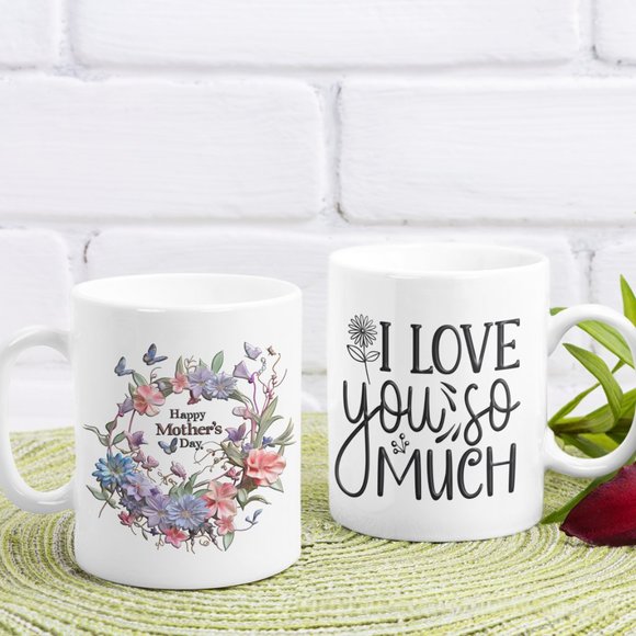 I love you so much Personalized Mug, Custom mug w/ Free Gift Box, 11oz - Picture 1 of 4